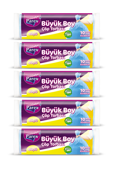 Parex Güçlü Çöp Torbası Büyük Boy 5'li