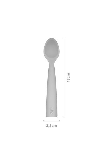 OiOi Silicone Nam Food Spoon 6 Months 2 Li Rose & Gray