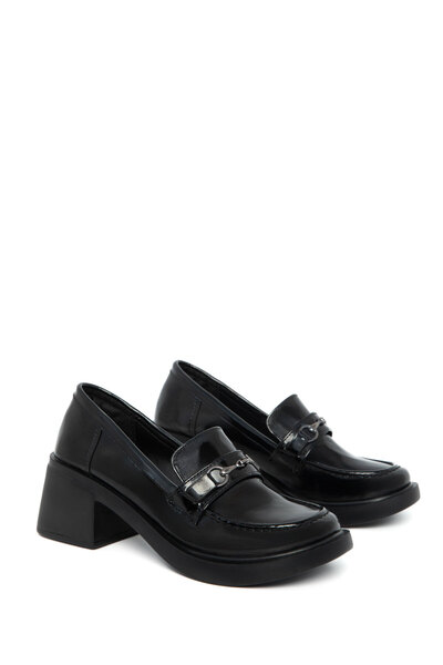 SOHO Siyah Rugan Kadın Loafer Ayakkabı 21098