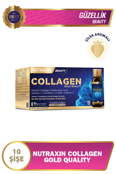 Nutraxin Collagen Gold Quality 10x50 Ml Marin Kolajen, Q10, Biotin, Hyalüronik asit