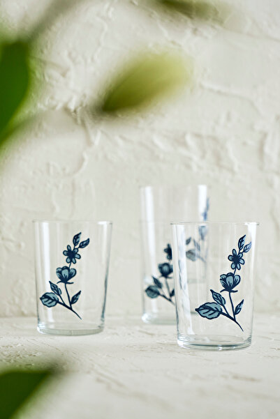 TRENDYOLMİLLA HOME X Bella Maison Beyond Blue Set of 4 Glass Cups 510Cc Tphaw26Brd00001