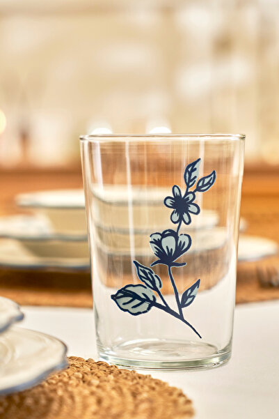 TRENDYOLMİLLA HOME X Bella Maison Beyond Blue Set of 4 Glass Cups 510Cc Tphaw26Brd00001