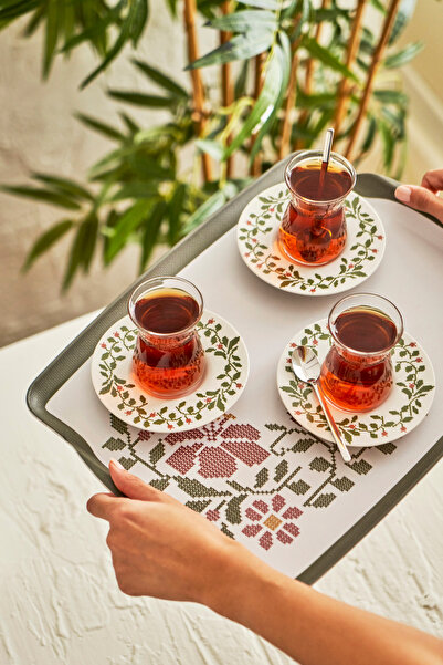 TRENDYOLMİLLA HOME X Bella Maison Peony Set de 6 căni de ceai 170cc TPHAW26BRD00002