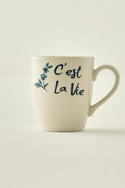 TRENDYOLMİLLA HOME X Bella Maison Beyond Blue Μονή Κούπα Πορσελάνης 390cc TPHAW26UP00012