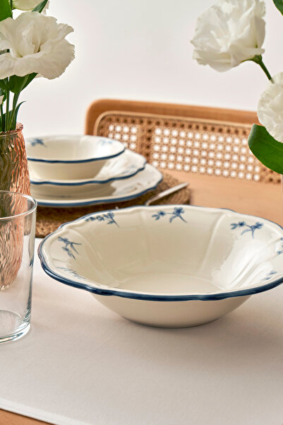 TRENDYOLMİLLA HOME X Bella Maison Beyond Blue Πορσελάνινο Μπολ Σαλάτας 25cm TPHAW26KSE00000