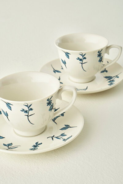 TRENDYOLMİLLA HOME X Bella Maison Beyond Blue Σετ 2 φλιτζάνια καφέ από πορσελάνη 90 cc TPHAW26KFC00015