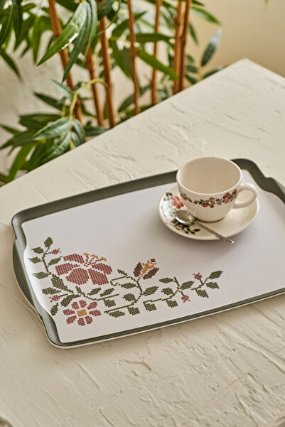 TRENDYOLMİLLA HOME Δίσκος μελαμίνης X Bella Maison Peony 42x31cm TPHAW26TPS00006