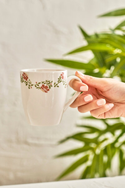 TRENDYOLMİLLA HOME X Bella Maison Peony Μονή Κούπα Πορσελάνης 390cc TPHAW26UP00012