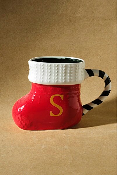 Karaca New Year's Christmas S Letter Mug