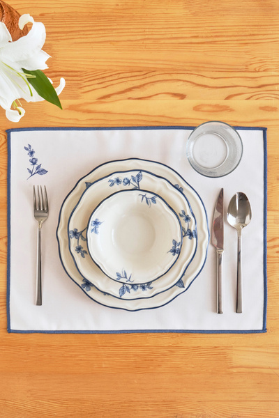 TRENDYOLMİLLA HOME X Bella Maison Beyond Blue 2-комплектний сервіз 35x45 см TPHAW26RUN00007