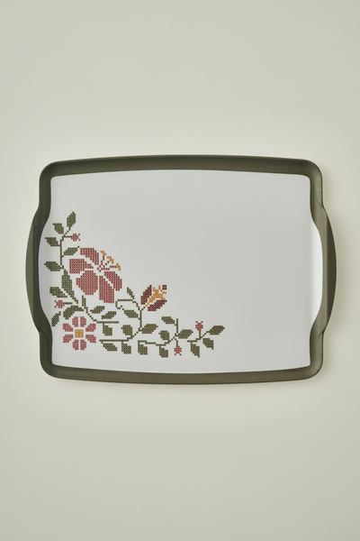 TRENDYOLMİLLA HOME Δίσκος μελαμίνης X Bella Maison Peony 42x31cm TPHAW26TPS00006