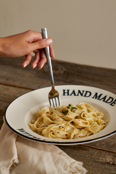 TRENDYOLMİLLA HOME X Bella Maison Native Porcelain Pasta Plate 28cm Tphaw26Tbk00032