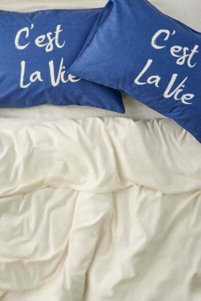 TRENDYOLMİLLA HOME X Bella Maison Beyond Blue 2-Piece Pillowcase Set 50X70Cm Tphaw26Yk00000