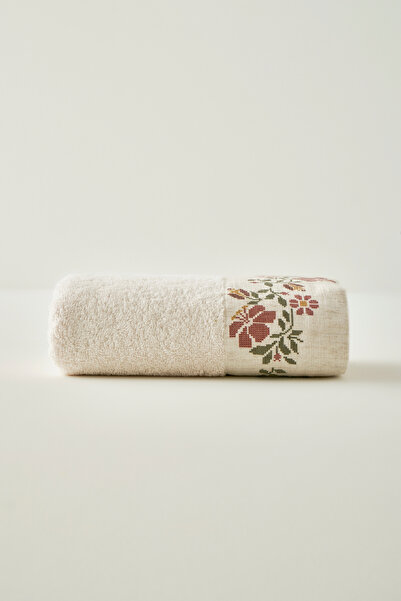 TRENDYOLMİLLA HOME X Bella Maison Peony Single Face Towel 50X70Cm Tphaw26Hvl00006