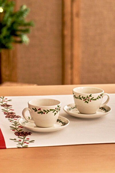 TRENDYOLMİLLA HOME X Bella Maison Χριστουγεννιάτικο Σετ 2 Φλιτζάνια Τσάι 220 cc TPHAW26CFN00001