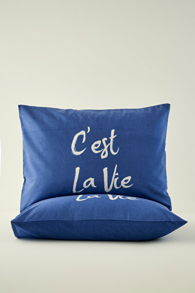 TRENDYOLMİLLA HOME X Bella Maison Beyond Blue 2-Piece Pillowcase Set 50X70Cm Tphaw26Yk00000