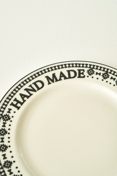 TRENDYOLMİLLA HOME X Bella Maison Native Porcelain 4-Piece Serving Plate 25.5cm Tphaw26Tbk00033