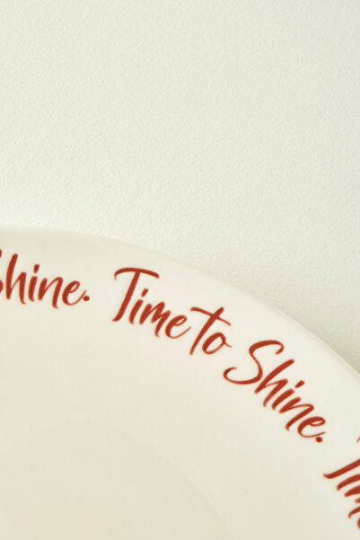 TRENDYOLMİLLA HOME X Bella Maison Christmas Porcelain Pizza Plate 32cm Tphaw26Tbk00043