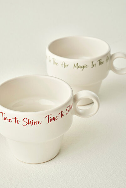 TRENDYOLMİLLA HOME X Bella Maison Christmas 2-Piece Espresso/Coffee Cup Set 105Cc Tphaw26Kfc00014