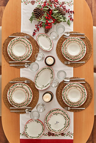 TRENDYOLMİLLA HOME X Bella Maison Новорічний бігунок 50x150 см TPHAW26RUN00010