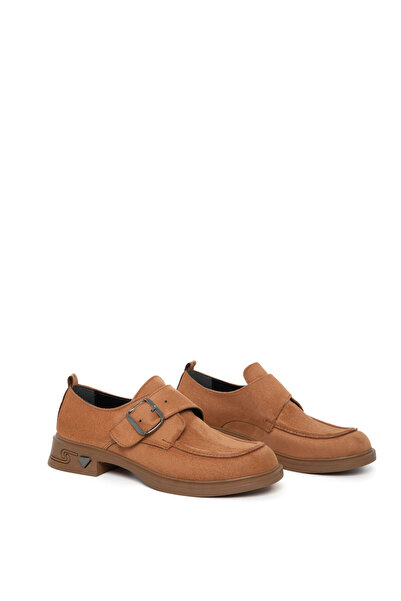 SOHO Tan Suede Women's Loafer Shoes 21094