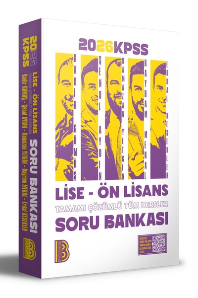 Benim Hocam Yayınları Benim Hocam 2026 KPSS Lise Ön Lisans Tüm Dersler Tamamı Çözümlü Soru Bankası