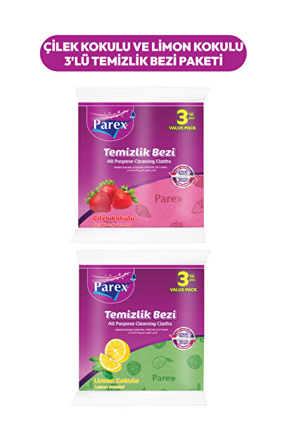Parex Paket krpa za čišćenje sa mirisom jagode i limuna