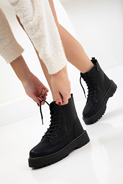 SOHO Siyah Mat Kadın Bot & Bootie 21075
