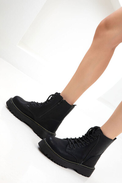 SOHO Siyah Mat Kadın Bot & Bootie 21075