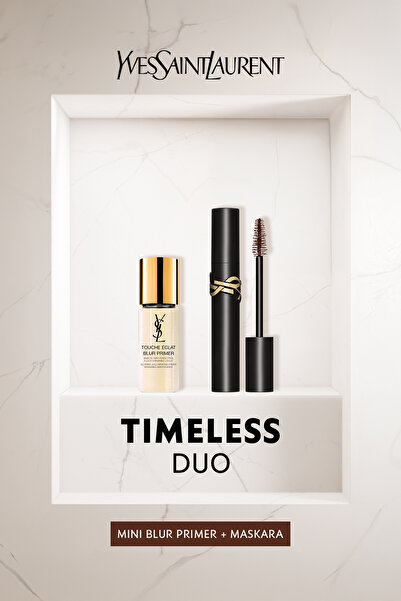 Yves Saint Laurent Lash Clash Kahverengi Maskara & Mini Blur Primer Makyaj Seti 7829999999102