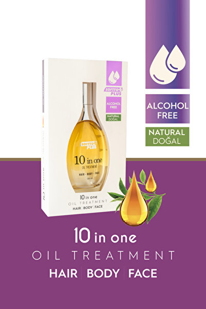 Softto Plus 10 ın 1 Değerli Yağ İçerikli Saç Vücut ve Yüz Bakım Yağı 120 ml