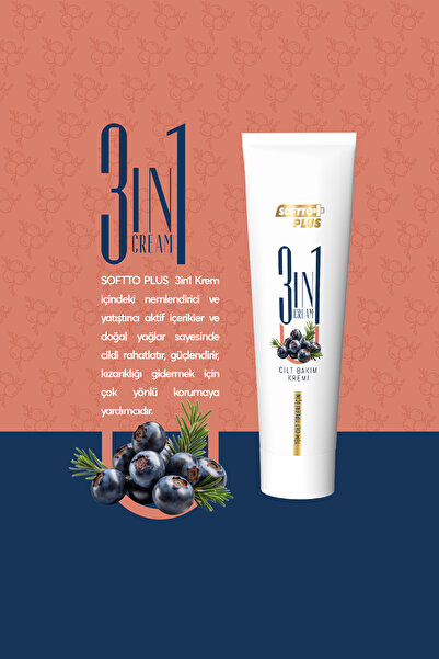 Softto Plus 3ın1 Cilt Bakım Kremi 50 ml