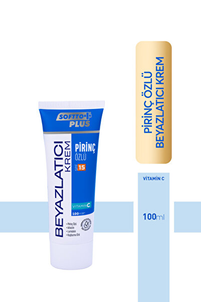 Softto Plus Mustore - Pirinç Özlü Beyazlatıcı Vücut Kremi Spf15 100 Ml