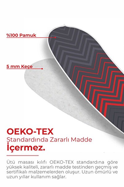 Devecioğlu Harbinger Keçeli Isıya Dayanıklı Ütü Masası Bezi Kılıfı