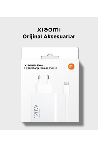 Xiaomi 120W HyperCharge Combo (Type-A) EU MDY-14-EE Hızlı Şarj Aleti (Adaptör + Kablo)