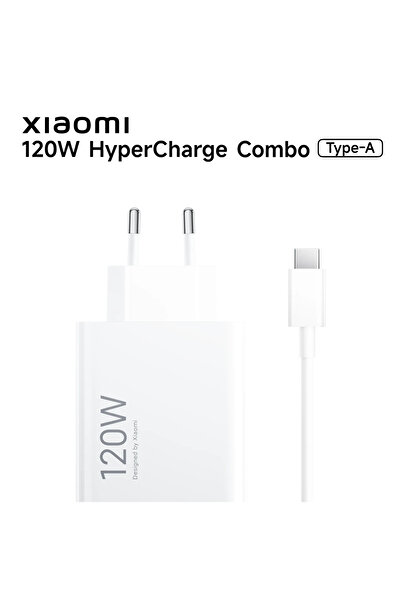 Xiaomi 120W HyperCharge Combo (Type-A) EU MDY-14-EE Hızlı Şarj Aleti (Adaptör + Kablo)