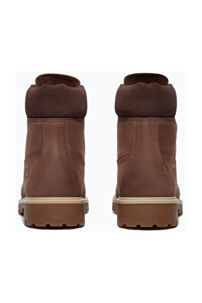 Timberland 25 6 VODĚODOLNÉ BOTY S KRAJKOU, TMAVĚ HNĚDÉ, Z LÍCE KŮŽE