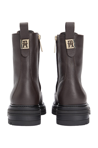 Tommy Hilfiger Teplé boty s krajkovým lemem a texturou oblázků TH PLAQUE