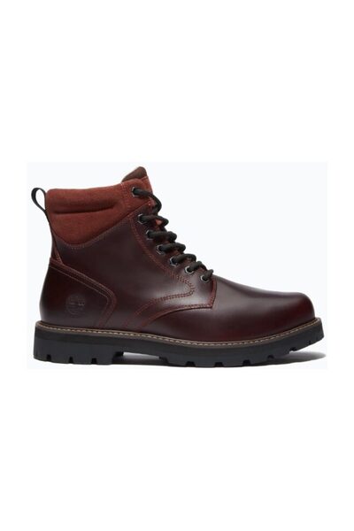 Timberland BRITTON ROAD MID LACE UP ΑΔΙΑΒΡΟΧΟ ΜΠΟΤΑΚΙ ΒΟΡΔΟΝΤΙΟ ΠΛΗΡΗΣ ΑΓΡΙΑ ΔΕΡΜΑΤΙΝΗ
