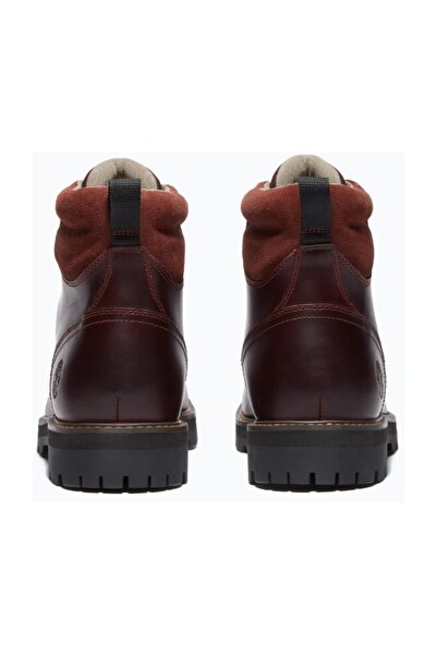 Timberland BRITTON ROAD MID LACE UP ΑΔΙΑΒΡΟΧΟ ΜΠΟΤΑΚΙ ΒΟΡΔΟΝΤΙΟ ΠΛΗΡΗΣ ΑΓΡΙΑ ΔΕΡΜΑΤΙΝΗ