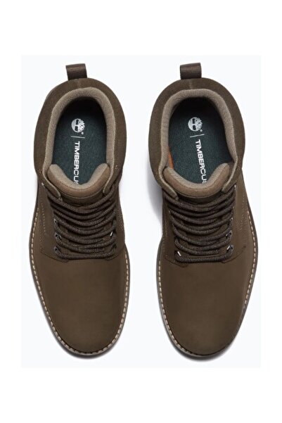 Timberland BRITTON ROAD STŘEDNĚ VYSOKÉ VODĚODOLNÉ BOTY NA ŠNĚROVÁNÍ, TMAVĚ HNĚDÝ NUBUK