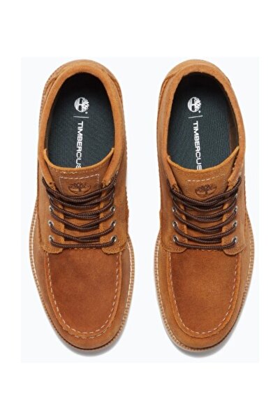 Timberland Μπότες Chukka με κορδόνια BRITTON MILLS, χρώμα ρουζ σουέντ