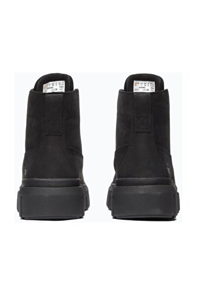 Timberland Greyfield közepes szárú, fűzős fekete csizma