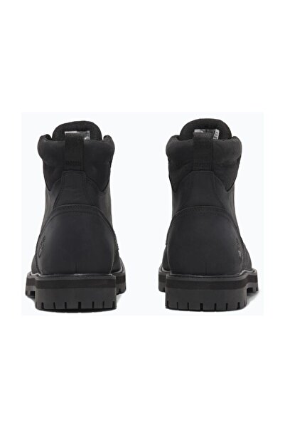 Timberland BRITTON ROAD MID šněrovací nepromokavé boty černé barvy z pravé kůže