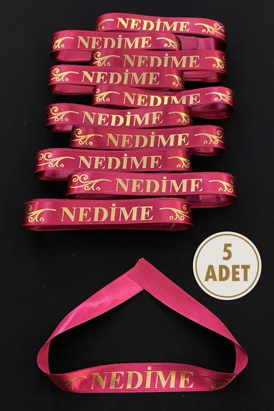 ZEYMERADE Bordo Nedime Kol Kurdele, 5 Adet Kolluk Bileklik Bant, Kına Gecesi ...