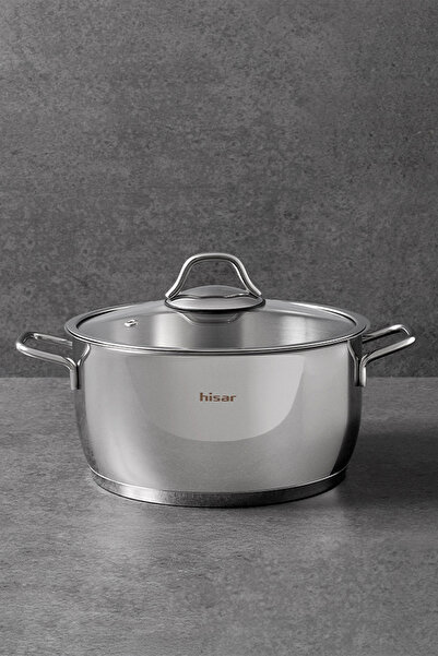 Hisar Teos Induction Base Steel Deep Pot 20 cm