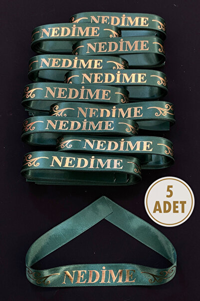 ZEYMERADE Yeşil Nedime Kol Kurdele, 5 Adet Kolluk Bileklik Bant, Kına Gecesi ...