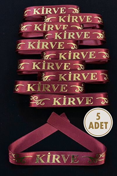 ZEYMERADE Bordo Kirve Kol Kurdele, 5 Adet Kolluk Bileklik Bant, Kına Gecesi D...
