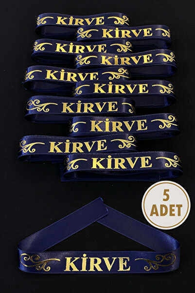 ZEYMERADE Lacivert Kirve Kol Kurdele, 5 Adet Kolluk Bileklik Bant, Kına Geces...