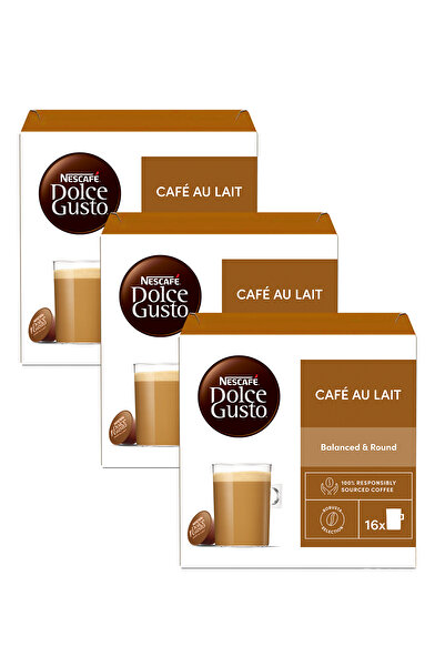 Nescafe Dolce Gusto Coffee Cafe Au Lait 16 Kapsül X 3 Adet